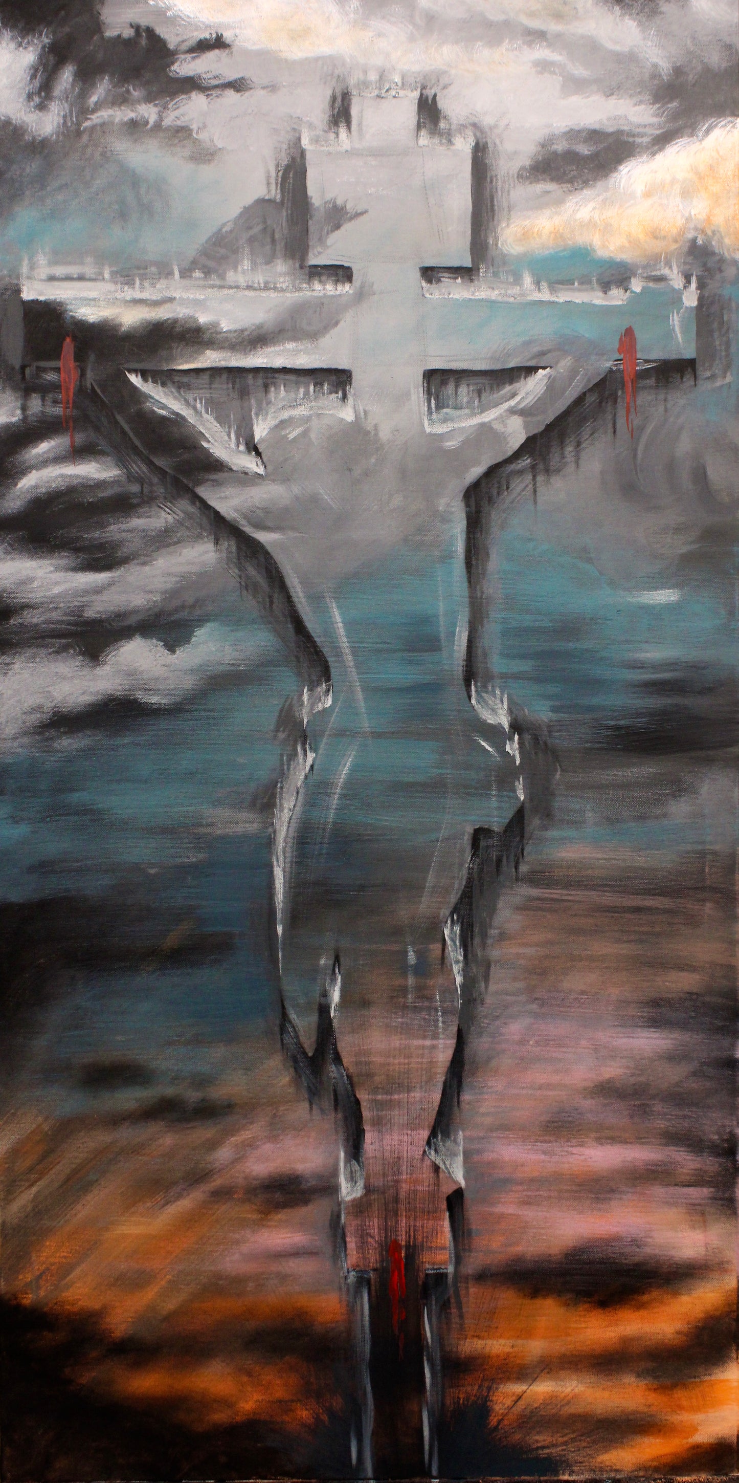 "crucifixion" Canvas 24"x18"