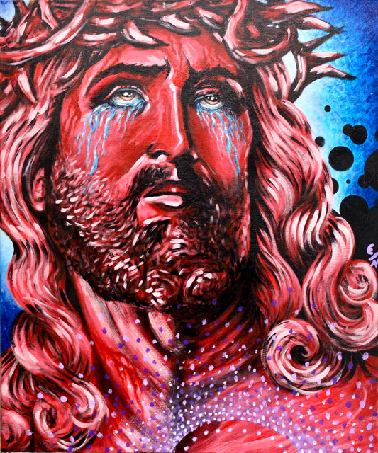 "Jesus Tears"  -original painting