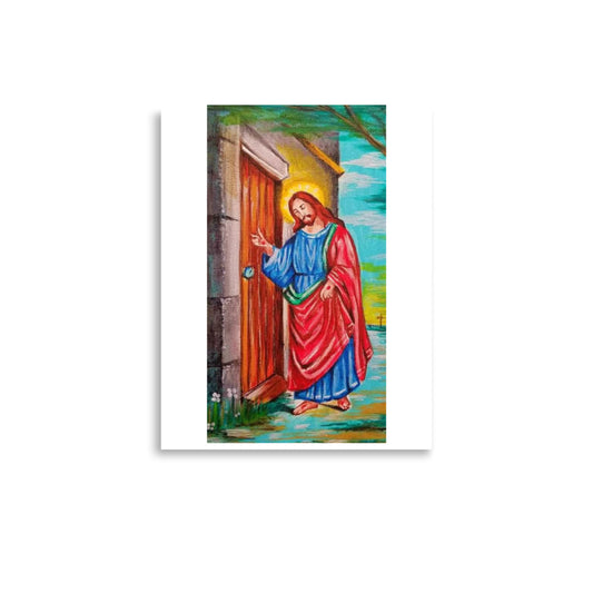 "Jesus knocking" Poster 14"x11"