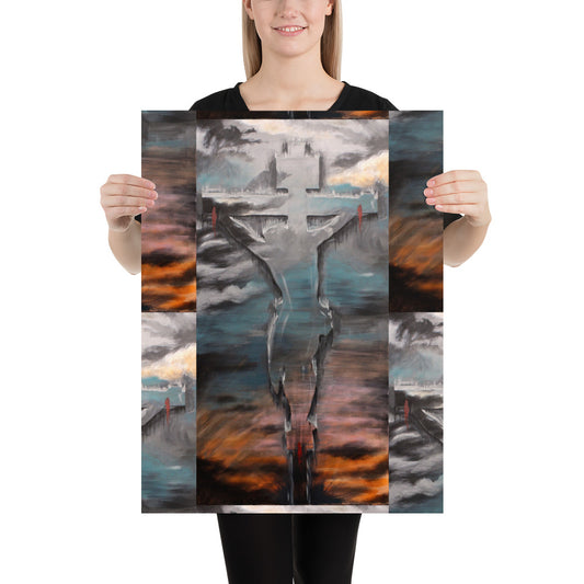 "crucifixion" Poster 24"x18"